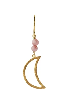 Best Bella Moon Earring With Coral Øreringe