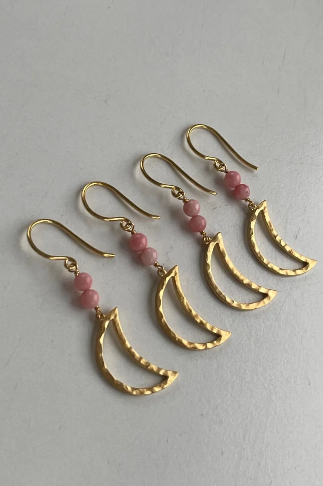 Best Bella Moon Earring With Coral Øreringe
