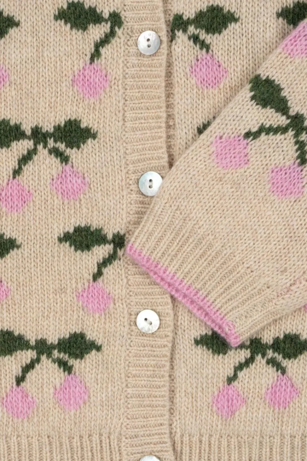 Børn Konges Sløjd Cardigans|Cardigans<Belou Knit Collar Cardigan Ks103712