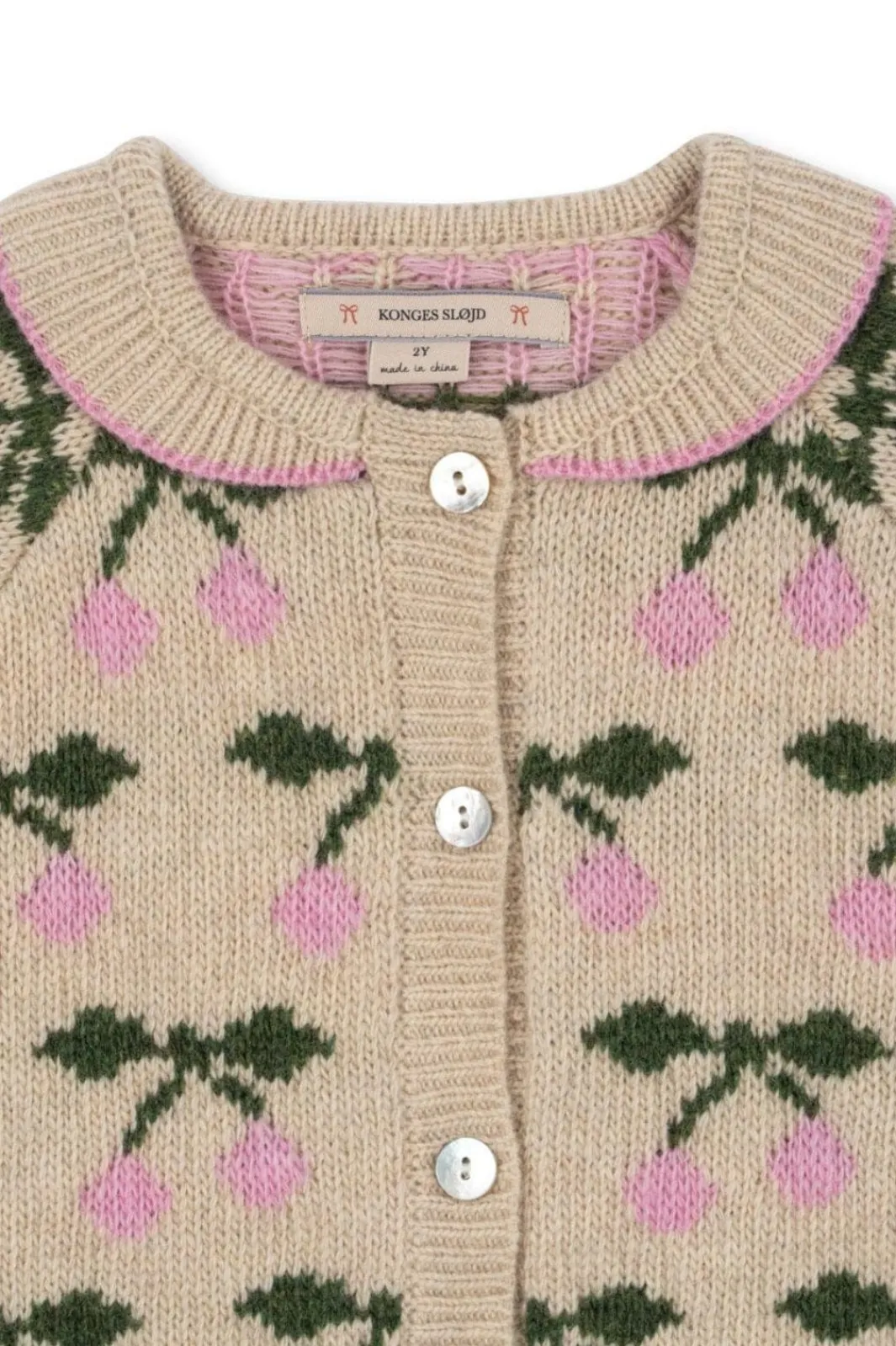 Børn Konges Sløjd Cardigans|Cardigans<Belou Knit Collar Cardigan Ks103712