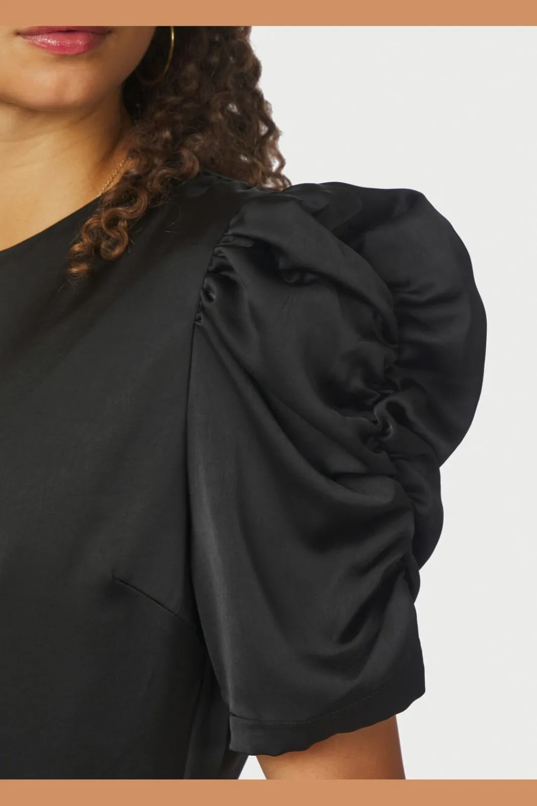 Neo Noir Bluser & Skjorter<Benua Heavy Sateen Blouse 167069