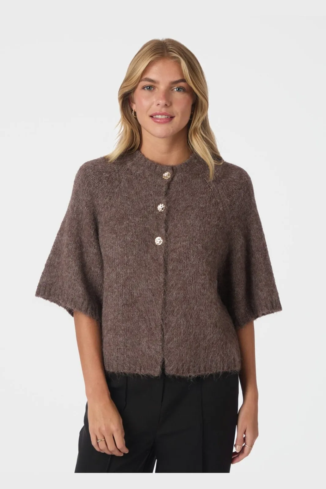 Outlet Benuta Fluffy Knit Cardigan 165816 Cardigans|Ammevenligt Tøj