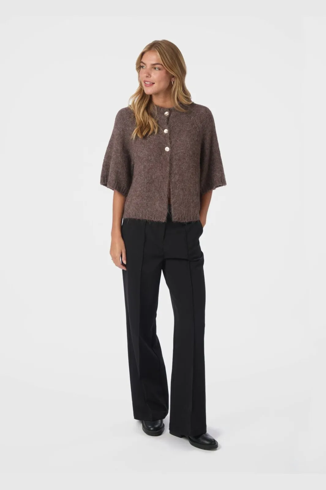Outlet Benuta Fluffy Knit Cardigan 165816 Cardigans|Ammevenligt Tøj