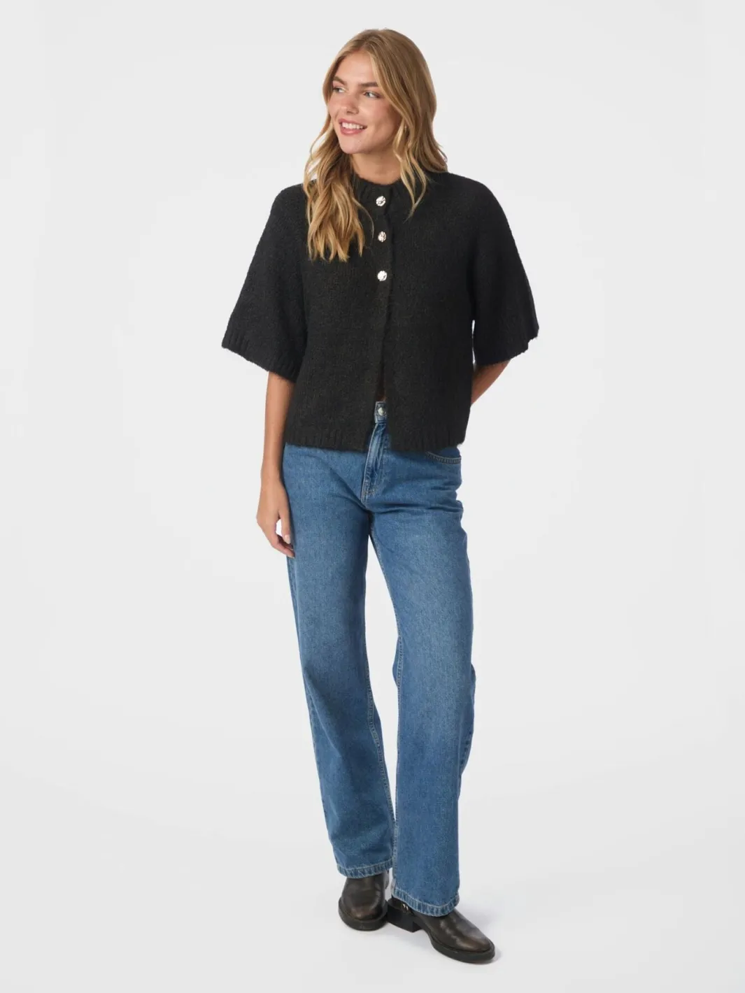 Neo Noir Cardigans<Benuta Fluffy Knit Cardigan 165816
