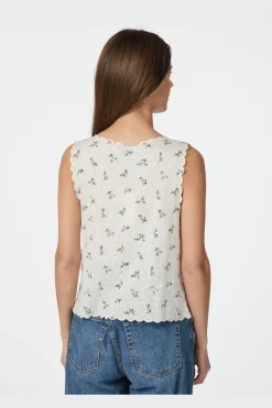 Bibi Embroidery Print Top 165122 T-Shirts & Toppe|Ammevenligt Tøj