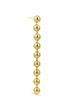 Outlet Big Atomic Chain Stud Øreringe