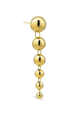 Big Atomic Drop Stud Øreringe