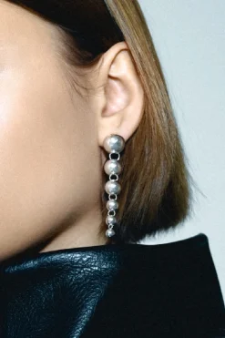Jane Kønig Øreringe<Big Atomic Drop Stud