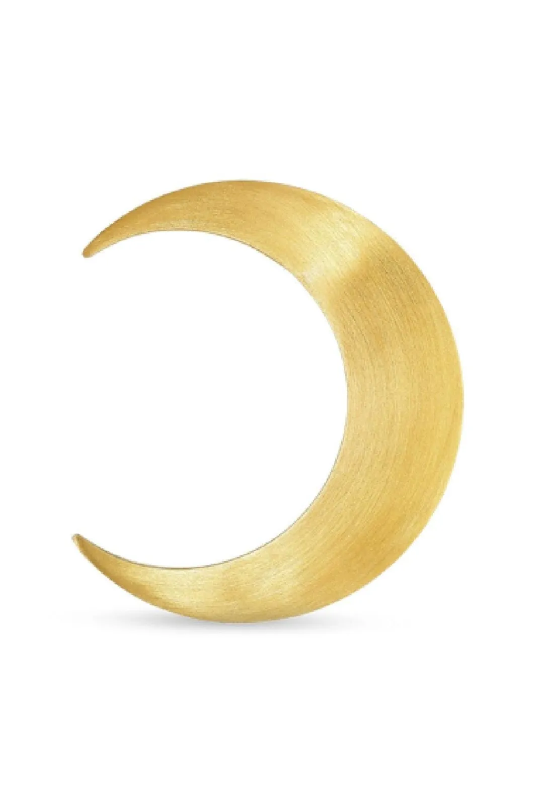 Jane Kønig Øreringe<Big Half Moon Stud Left
