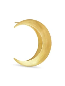 Jane Kønig Øreringe<Big Half Moon Stud Left
