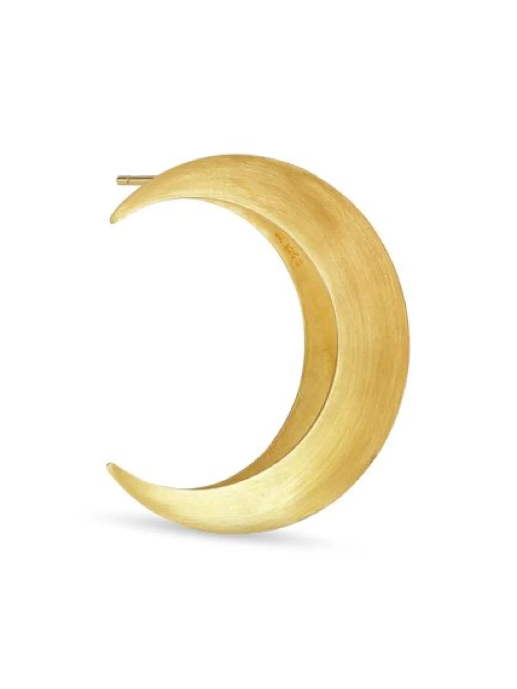 Jane Kønig Øreringe<Big Half Moon Stud Left