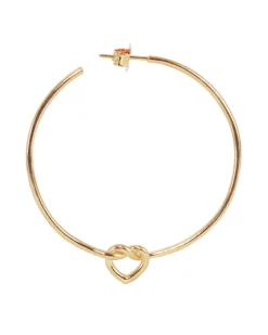 Best Big Tied Heart Hoop BTHH-AW25-G Øreringe