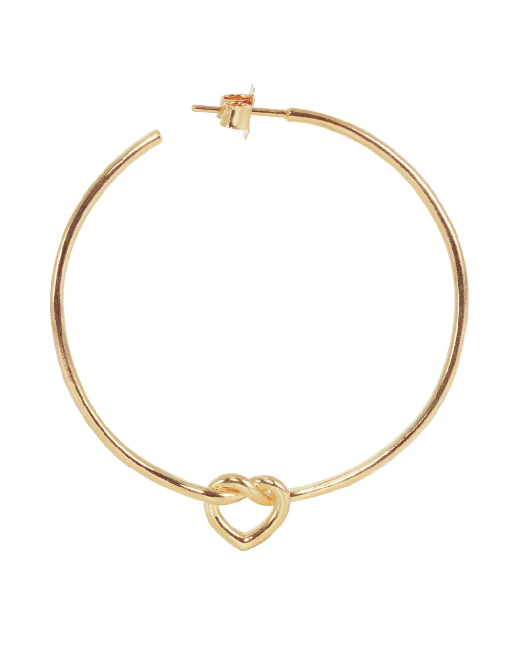 Best Big Tied Heart Hoop BTHH-AW25-G Øreringe