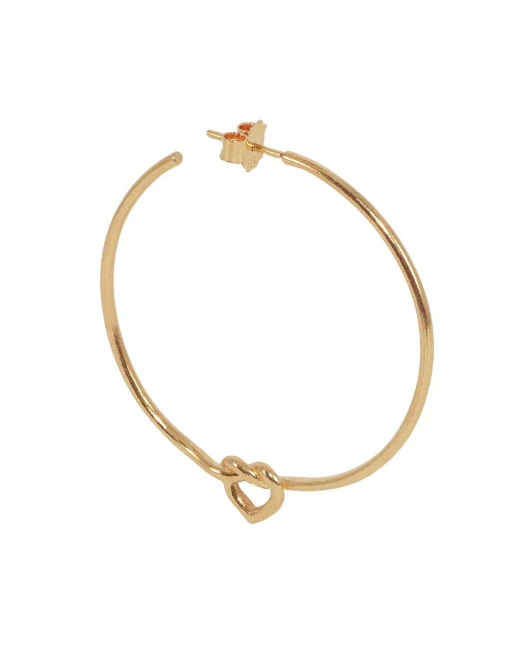 Best Big Tied Heart Hoop BTHH-AW25-G Øreringe