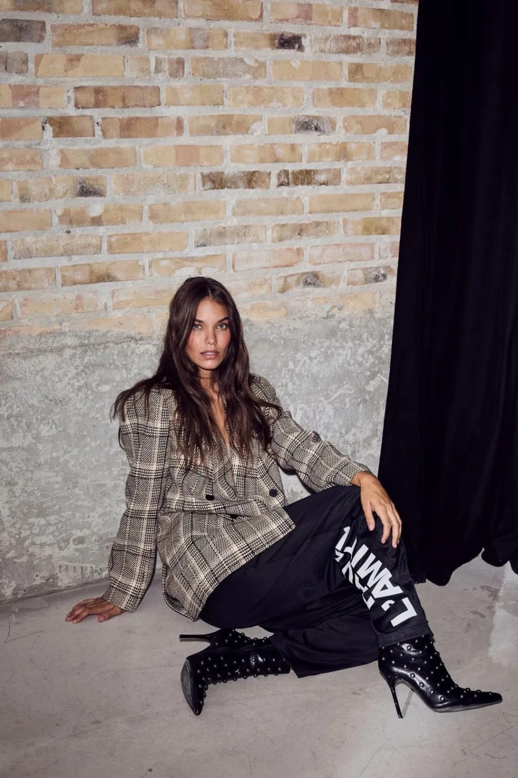 Discount Blanket Check Blazer HL10270 Blazere