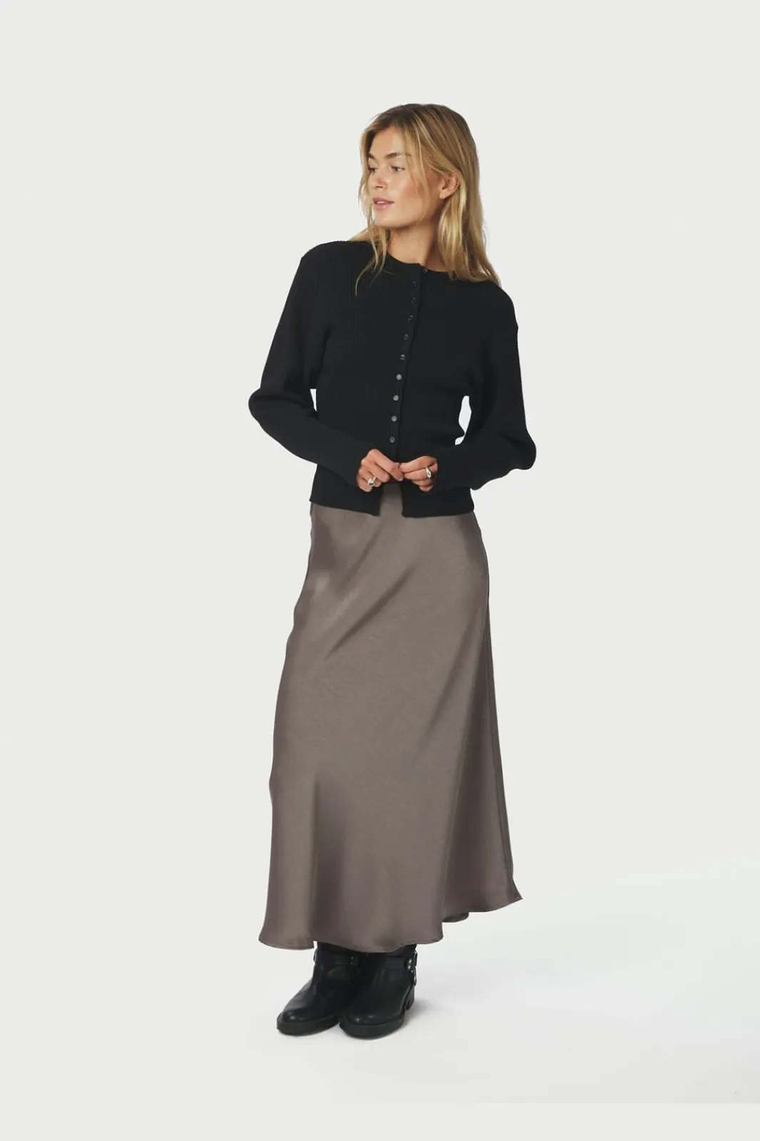 Hot Briano Stitch Knit Cardigan 166423 Cardigans|Ammevenligt Tøj