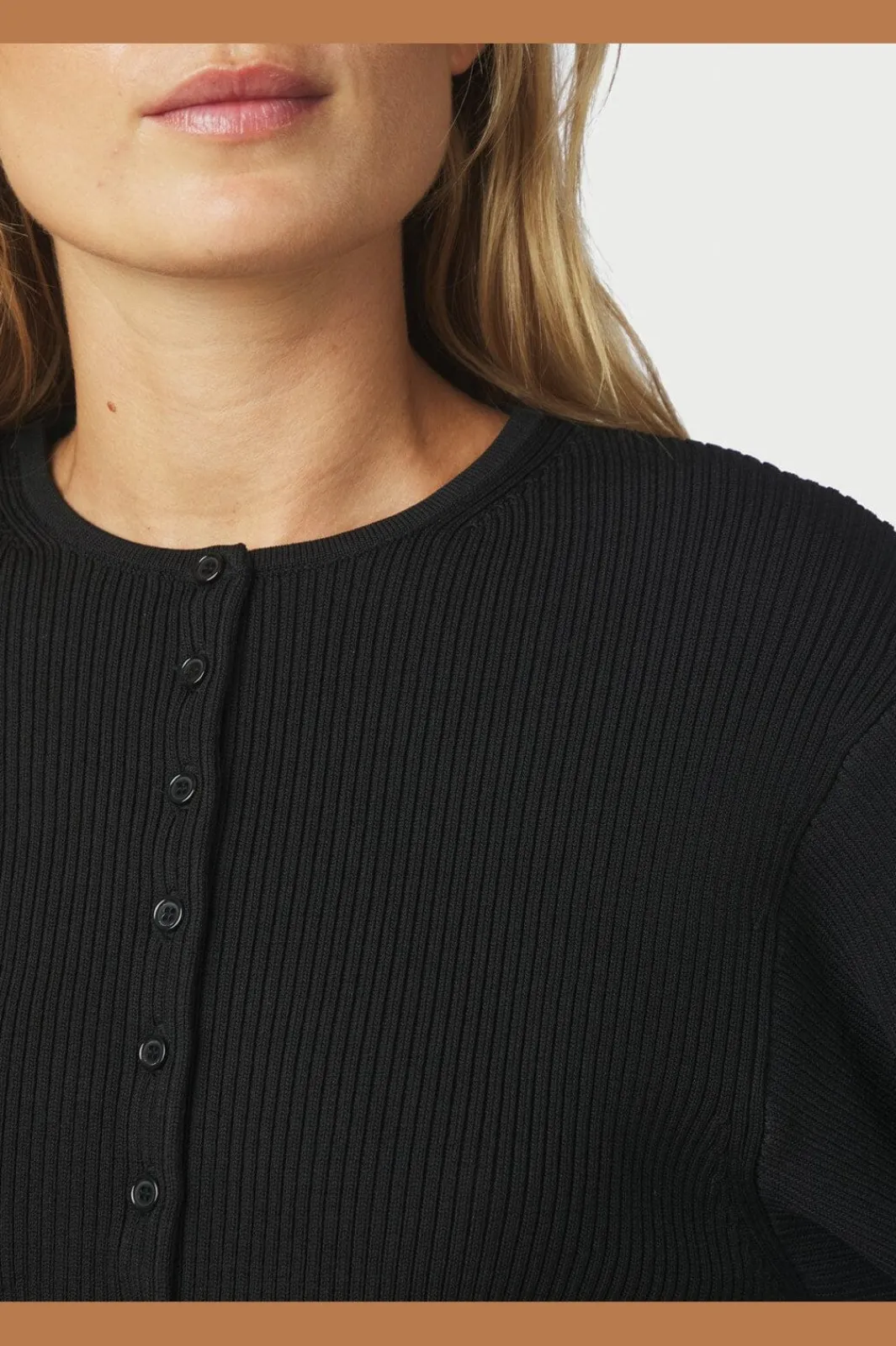 Hot Briano Stitch Knit Cardigan 166423 Cardigans|Ammevenligt Tøj