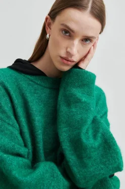 Second Female Strik|Bluser & Skjorter<Brook Knit Drop Shoulder O-Neck 58894