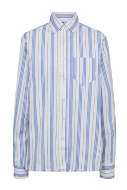 Haute L'Amitié Bluser & Skjorter|Ammevenligt Tøj<Button Down Stripe Shirt HL10257