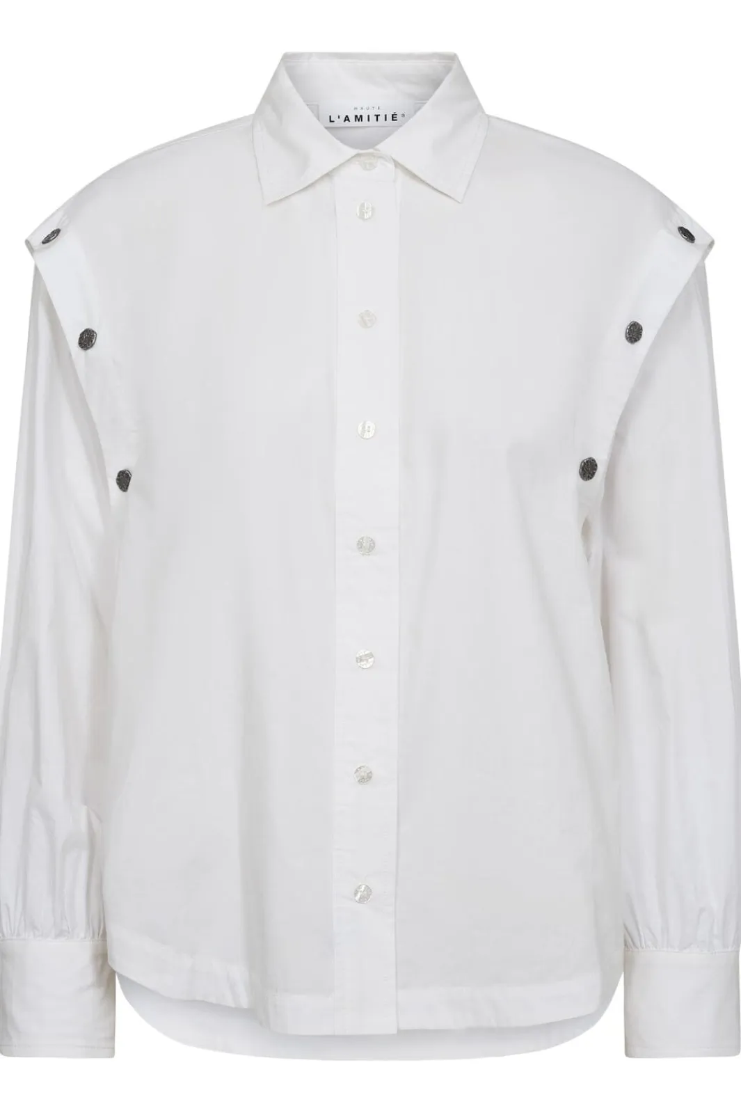 Clearance Button Sleeve Shirt HL10399 Bluser & Skjorter|Ammevenligt Tøj