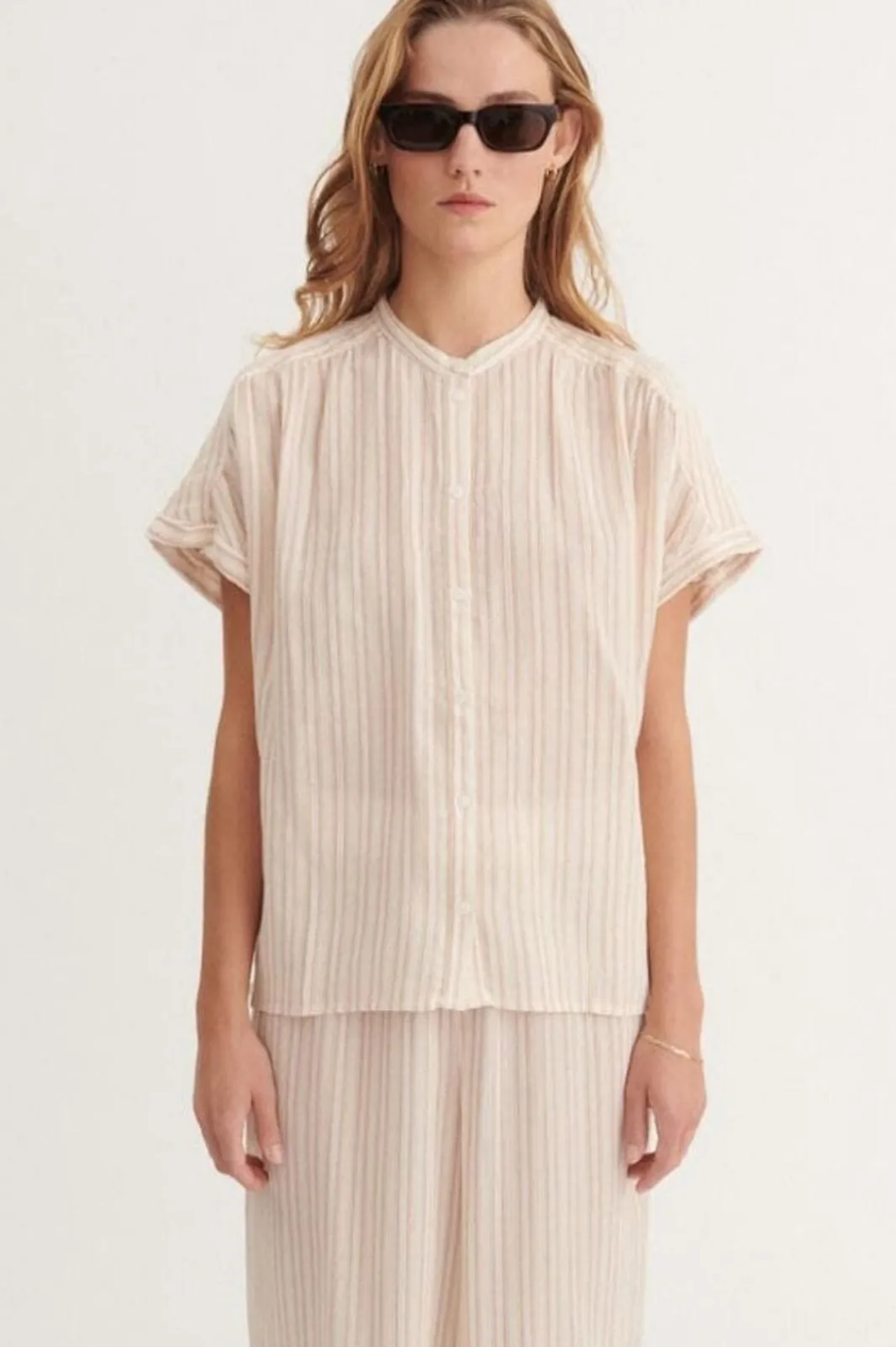 Calli Ss Shirt BA425-02 Bluser & Skjorter|Ammevenligt Tøj