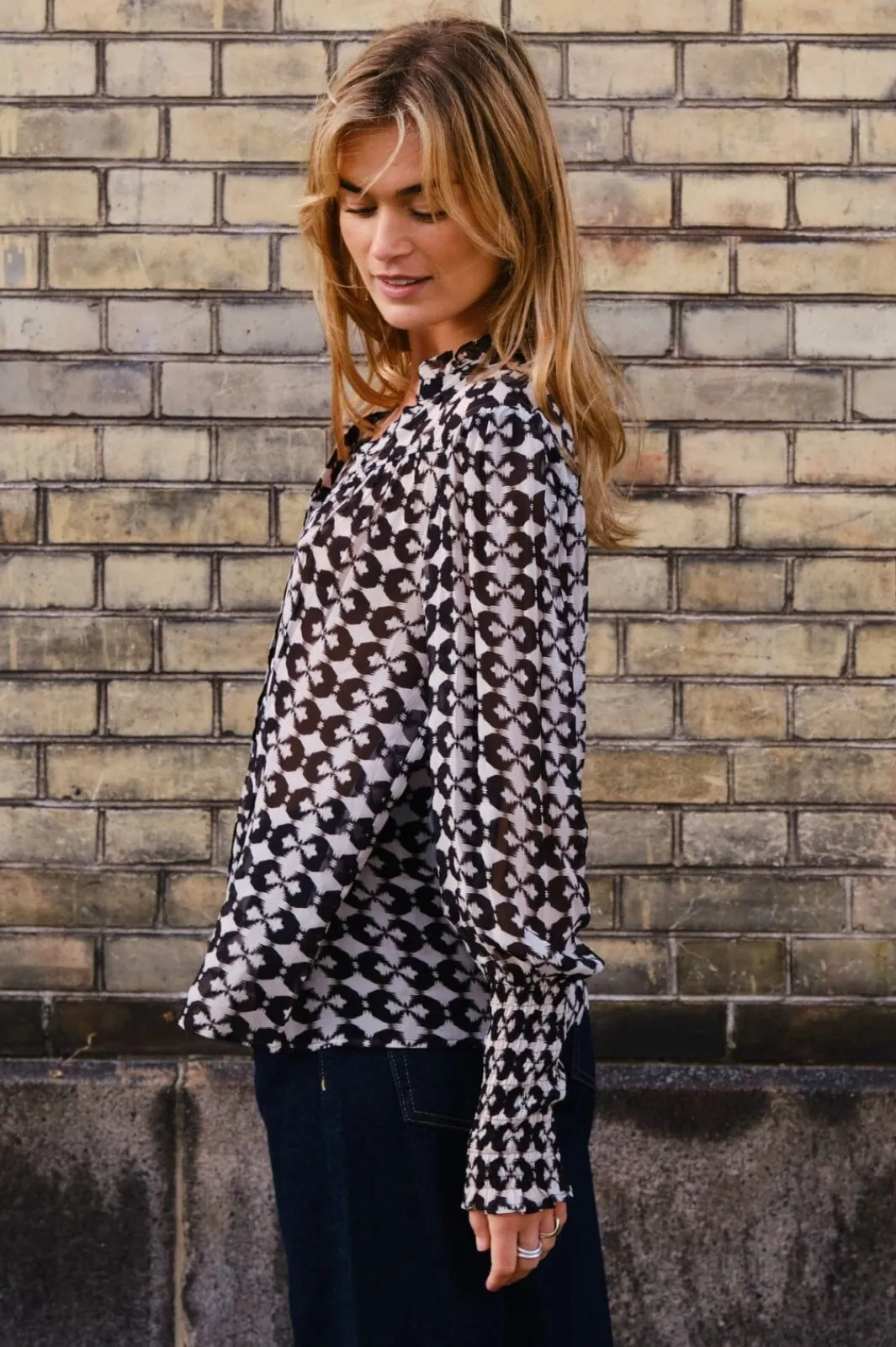 Discount Camisa Graphic Print Blouse Bluser & Skjorter|Ammevenligt Tøj