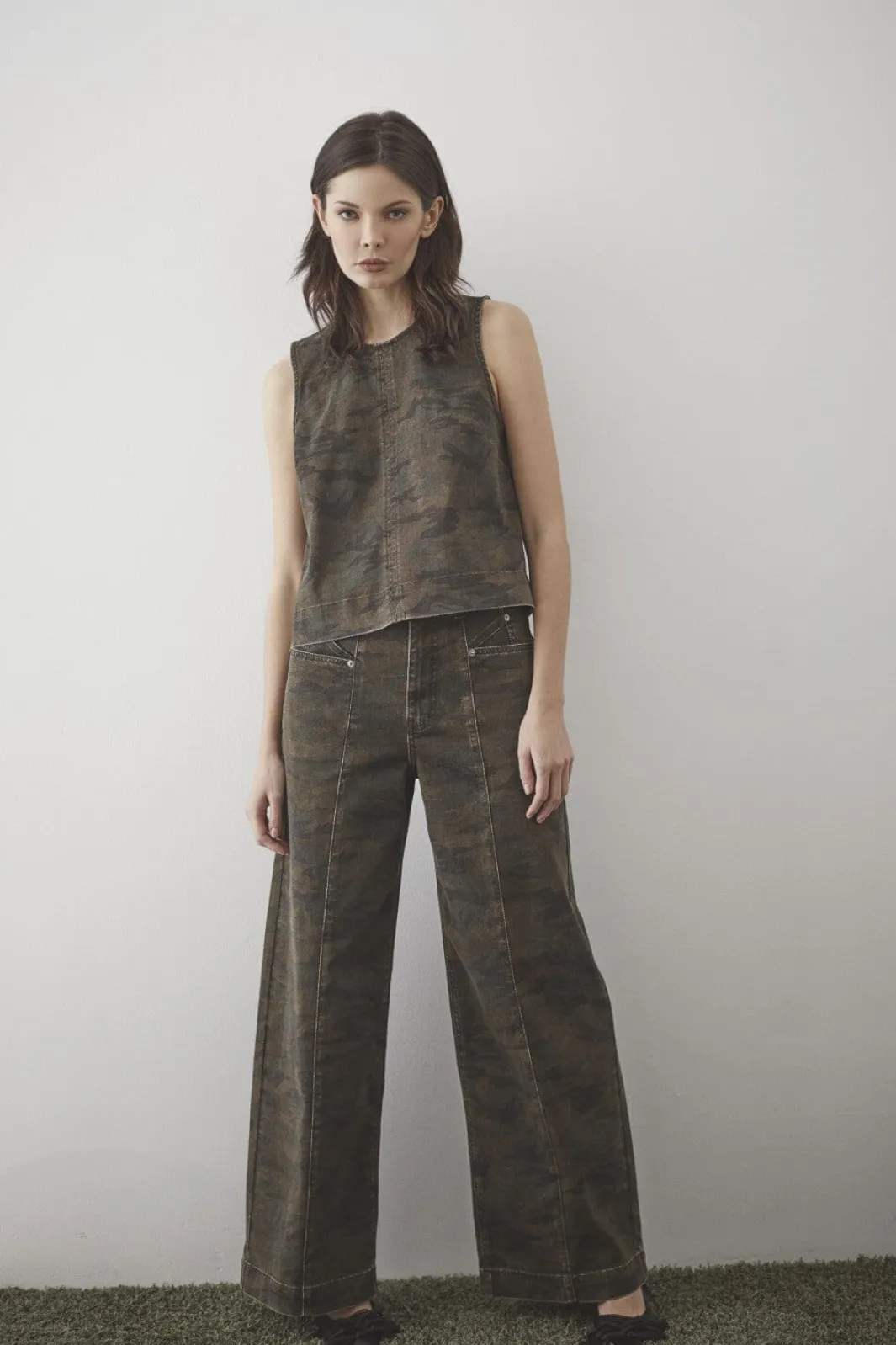 Co´Couture T-Shirts & Toppe<Camoucc Denim Top 35908