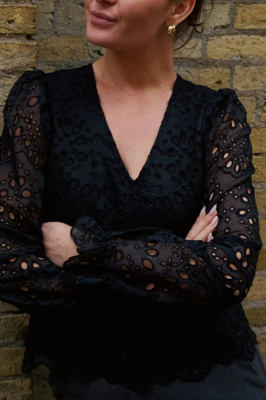 Neo Noir Bluser & Skjorter<Candice Embroidery Blouse 163848