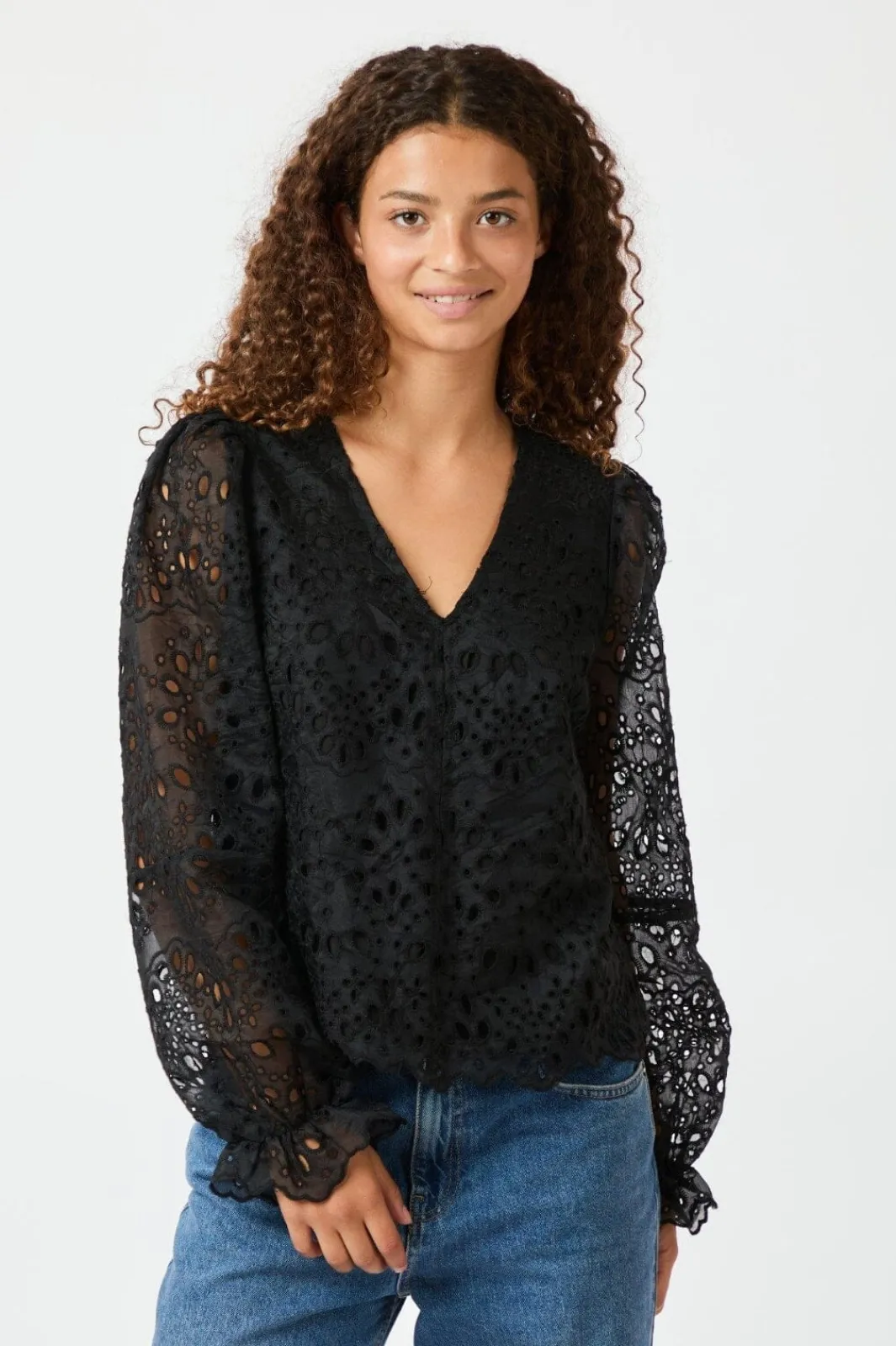 Neo Noir Bluser & Skjorter<Candice Embroidery Blouse 163848