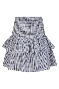 Neo Noir Sæt 🛍️|Nederdele<Carin Double Check Skirt 165124