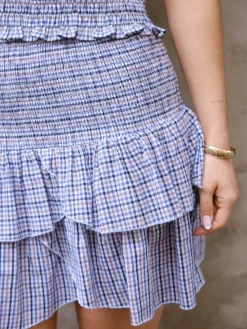 Neo Noir Sæt 🛍️|Nederdele<Carin Double Check Skirt 165124
