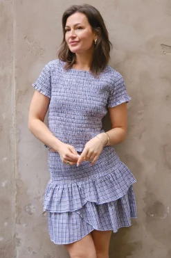 Neo Noir Sæt 🛍️|Nederdele<Carin Double Check Skirt 165124