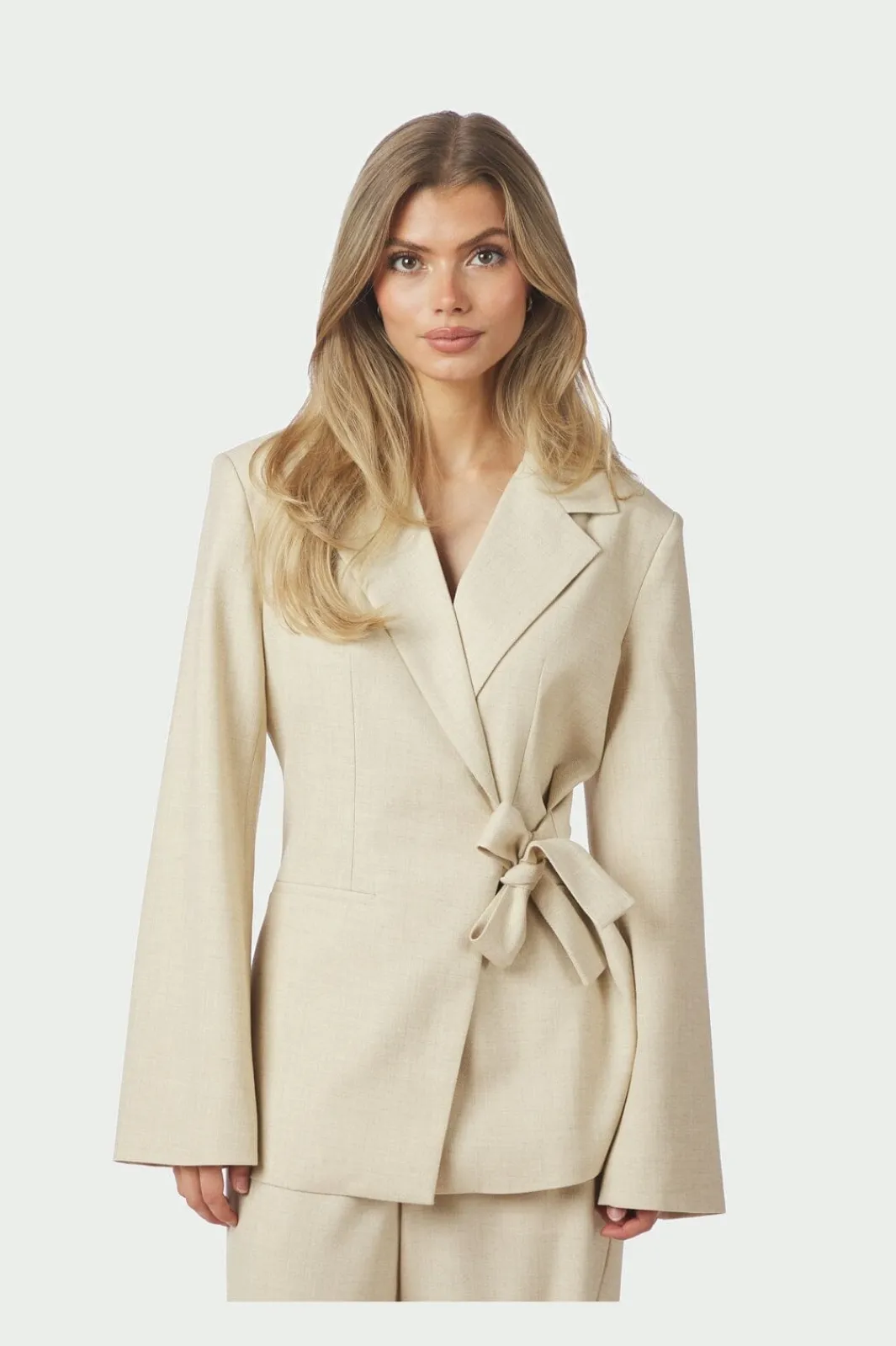 Neo Noir Blazere<Carmia Melange Tie Blazer 168227