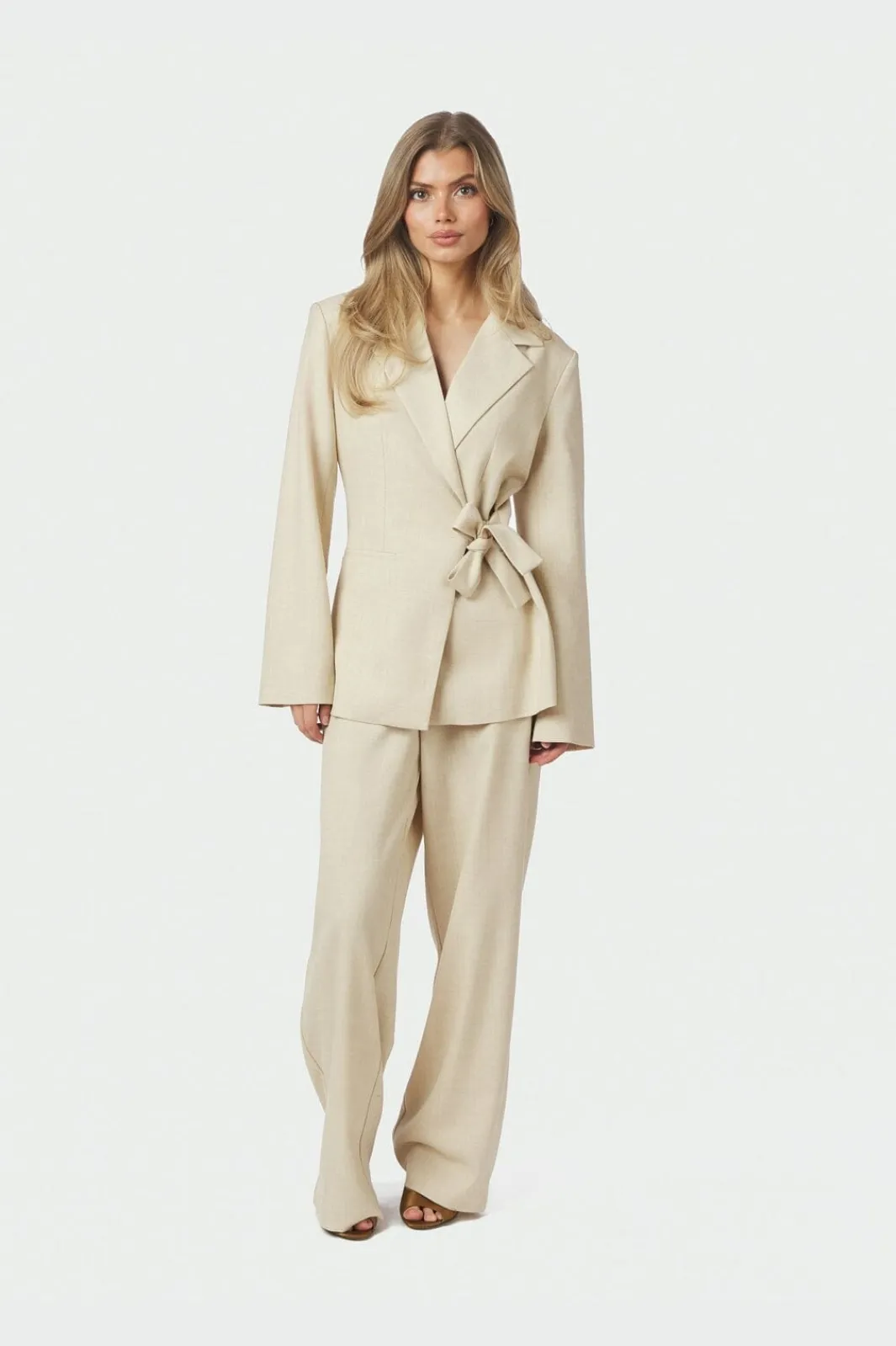 Neo Noir Blazere<Carmia Melange Tie Blazer 168227