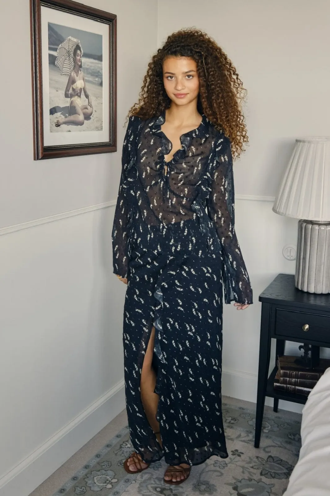Neo Noir Bluser & Skjorter|Sæt 🛍️<Carola Flower Branch Blouse
