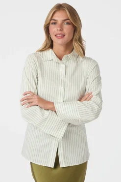 Neo Noir Bluser & Skjorter|Ammevenligt Tøj<Caroli Stripe Shirt 166107