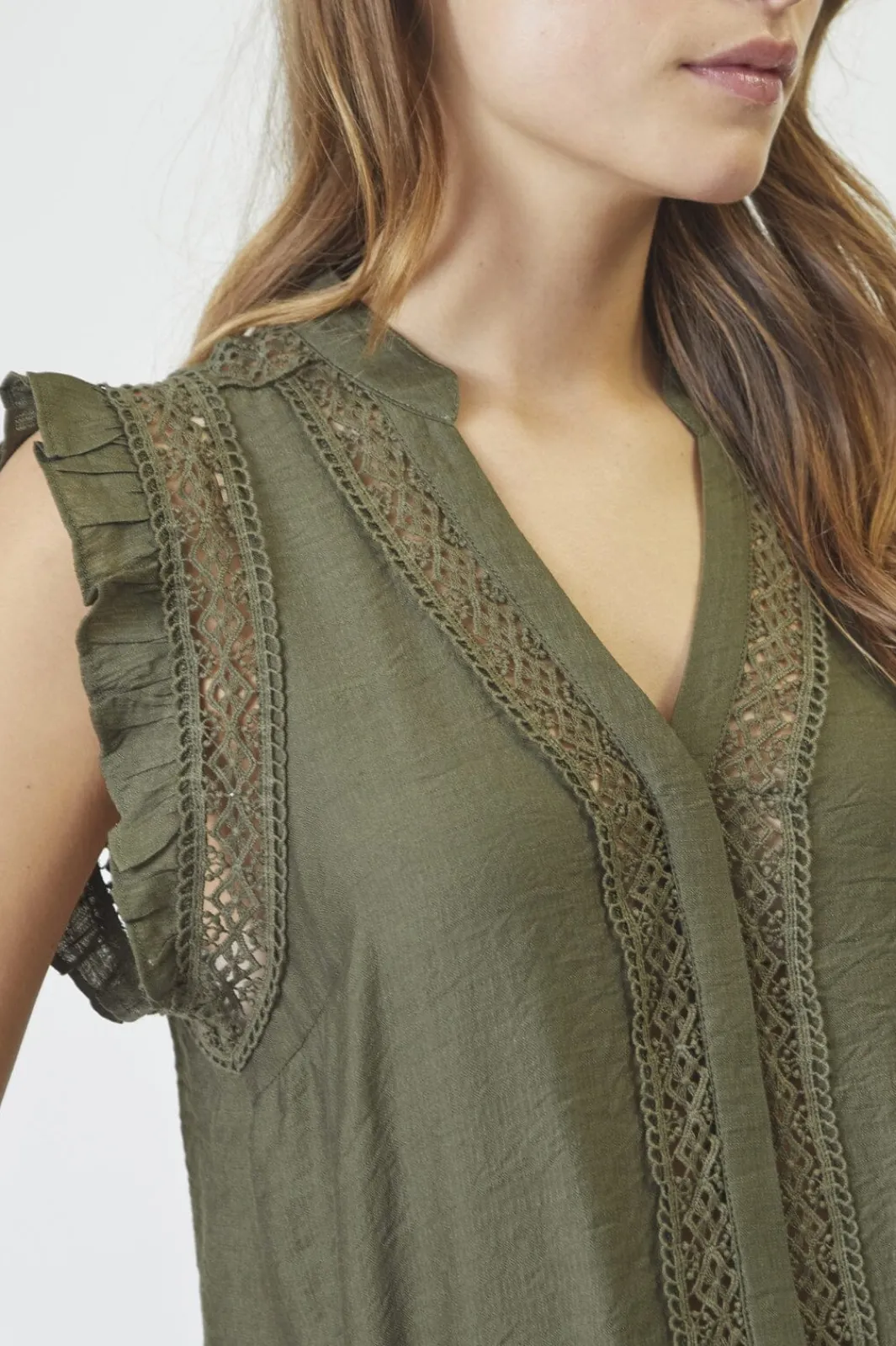 Co´Couture T-Shirts & Toppe<Caryncc Frill Top 35837