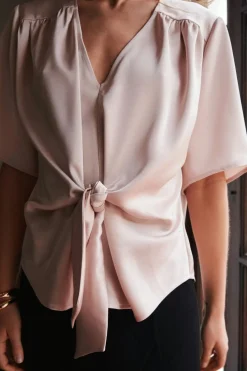 Neo Noir Bluser & Skjorter<Casadia Heavy Sateen Blouse 165695