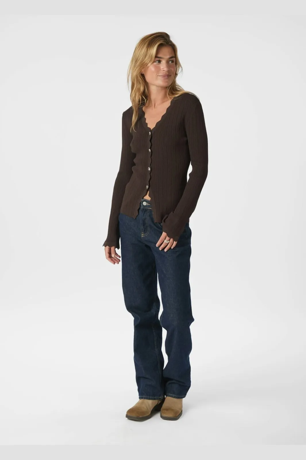 Neo Noir Bluser & Skjorter|Ammevenligt Tøj<Clara Stitch Knit Blouse 164484
