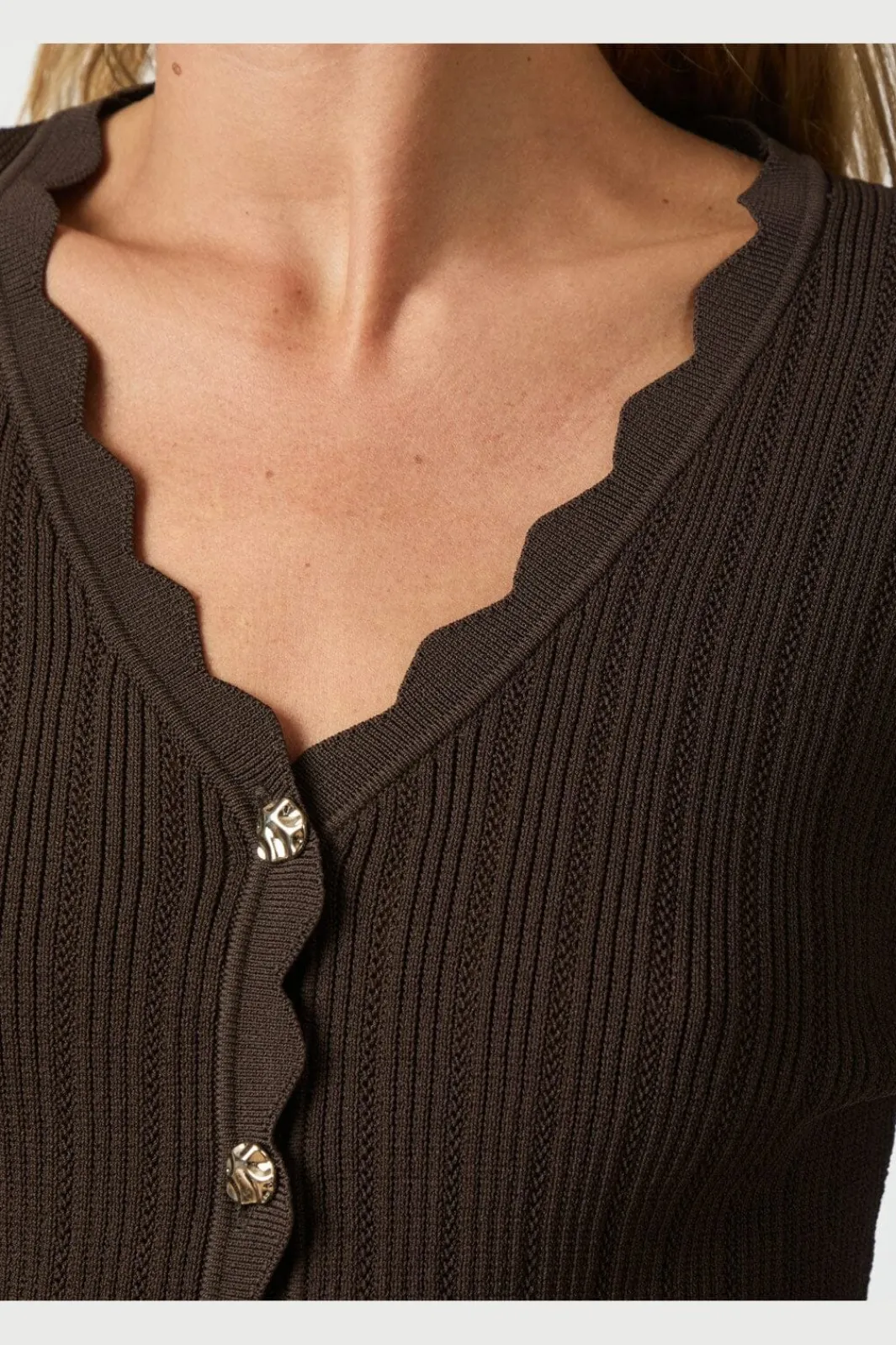 Neo Noir Bluser & Skjorter|Ammevenligt Tøj<Clara Stitch Knit Blouse 164484