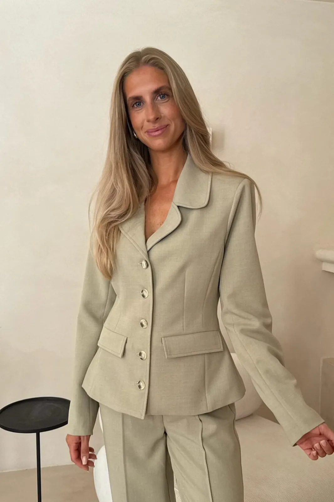 New Claraic Blazer A23904 Sæt 🛍️|Jakkesæt
