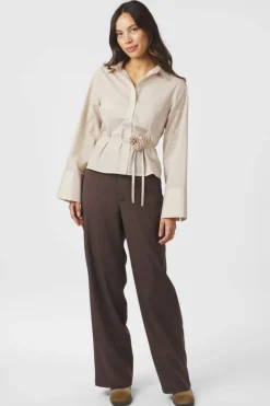 Neo Noir Bluser & Skjorter|Ammevenligt Tøj<Clarida Rose Stripe Shirt 166504