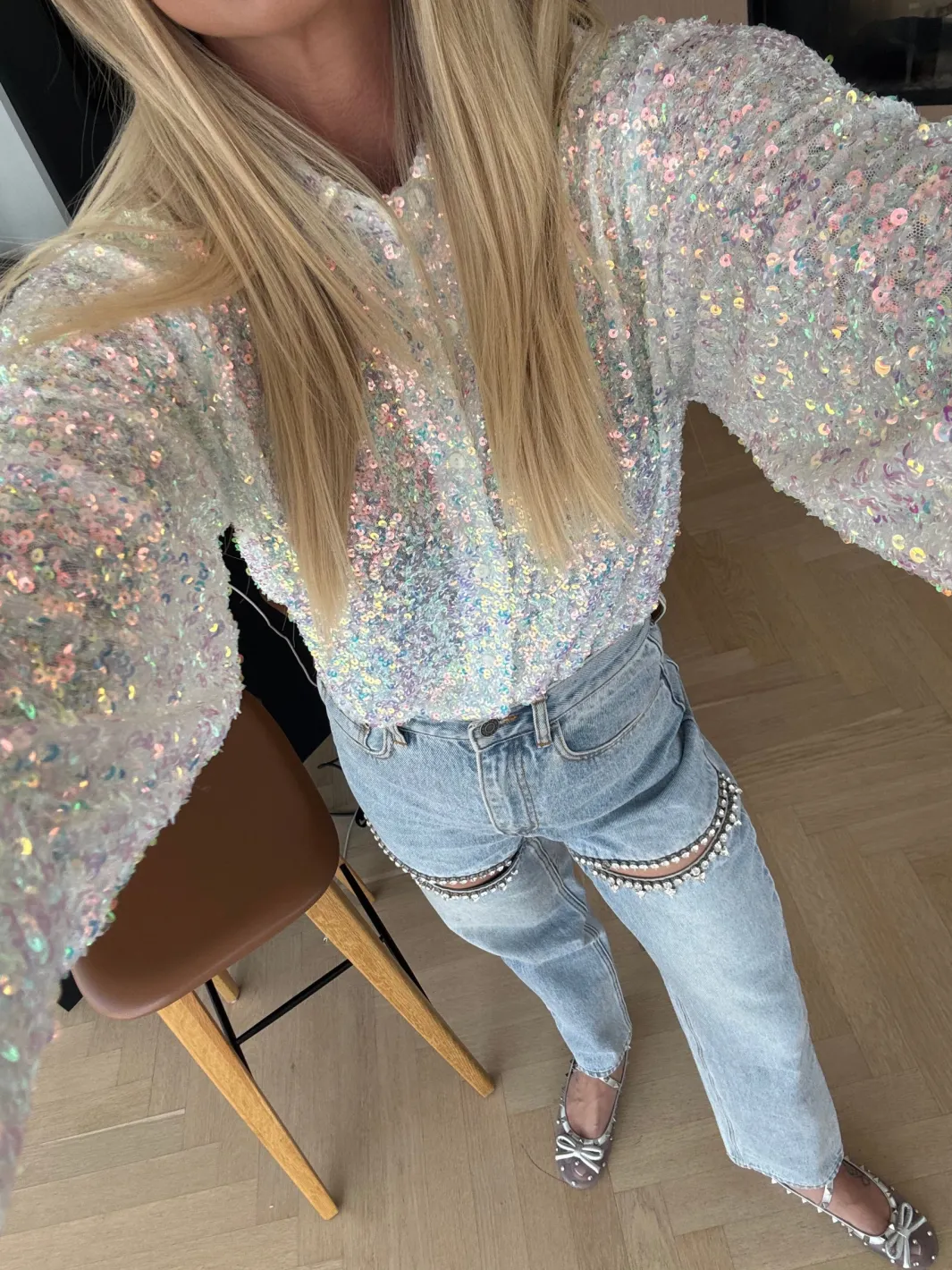 Hot Classy Sequins Shirt Bluser & Skjorter