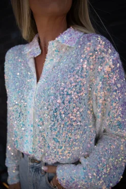 Hot Classy Sequins Shirt Bluser & Skjorter