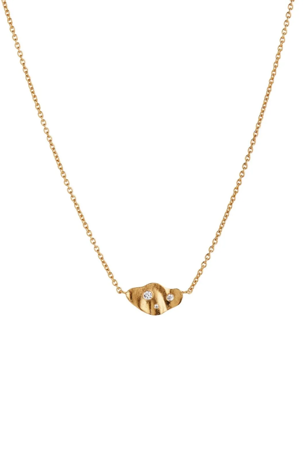 Online Clear Sea Necklace With Stones Goldenen Halskæder