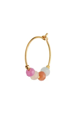 Stine A Øreringe<Color Crush Hoop Iceland Mix Goldenen