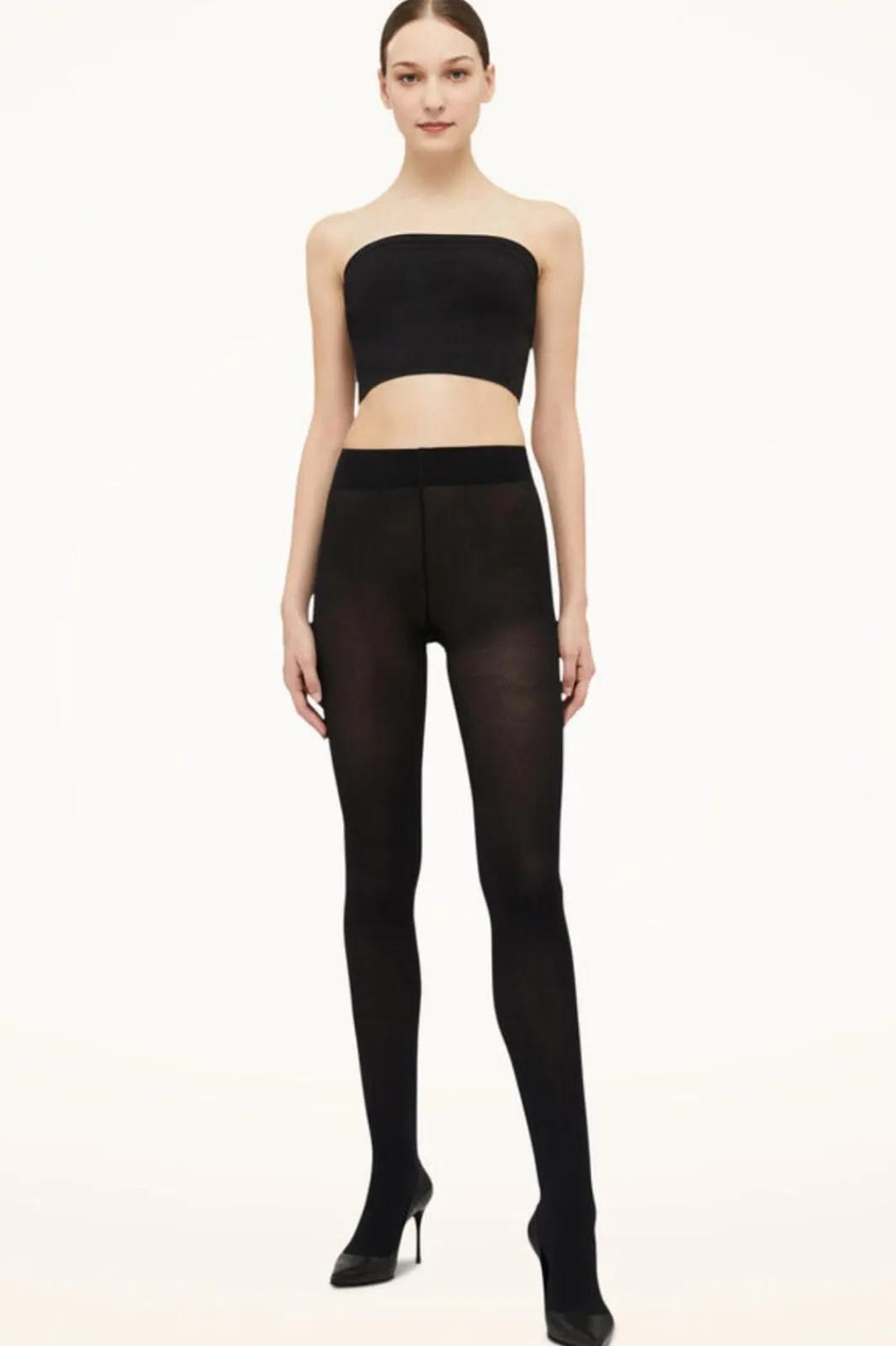 Hot Cotton Rib Tights Strømper & Strømpebukser
