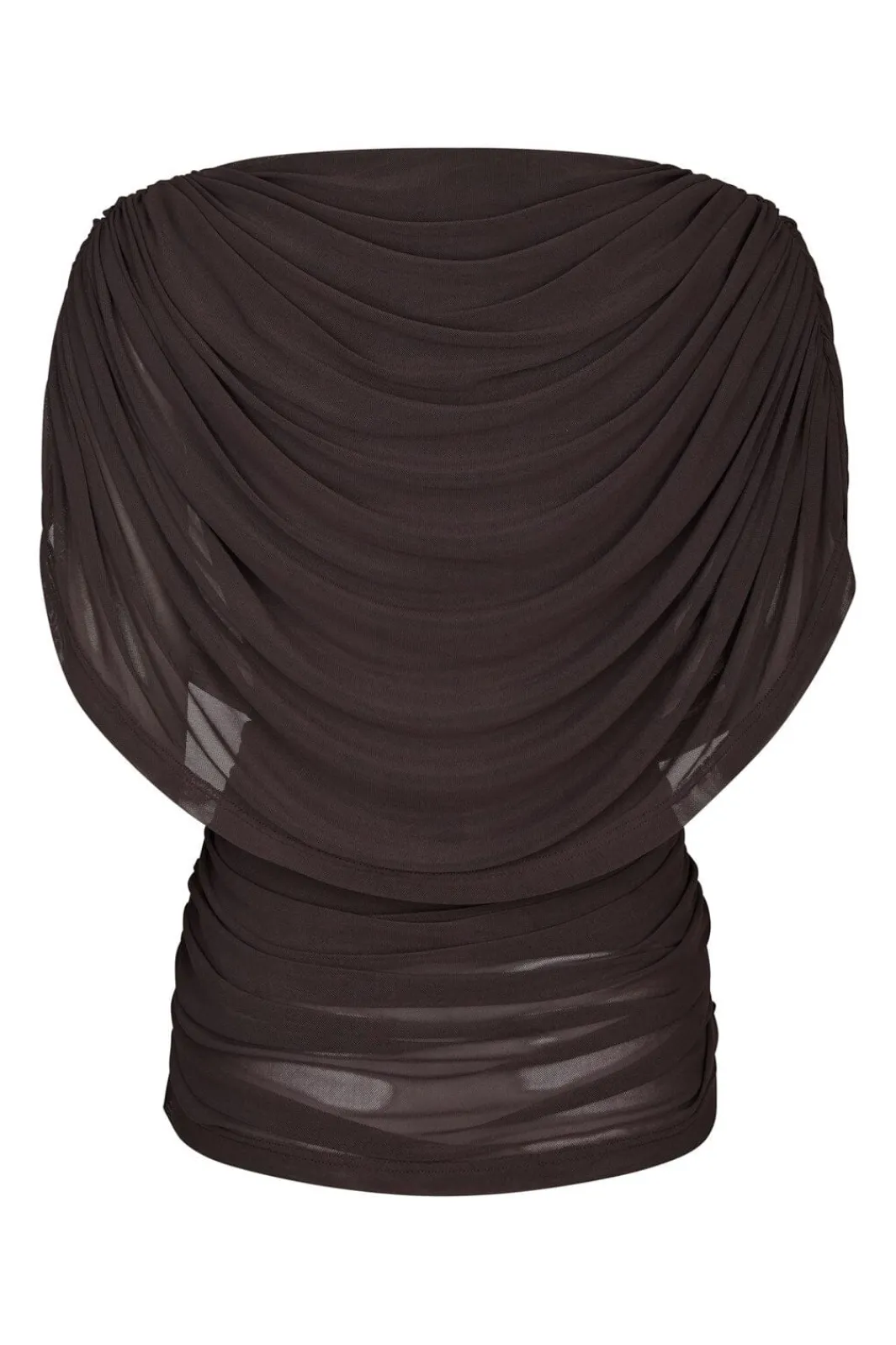 Neo Noir T-Shirts & Toppe<Cottuna Drapy Mesh Top 167205