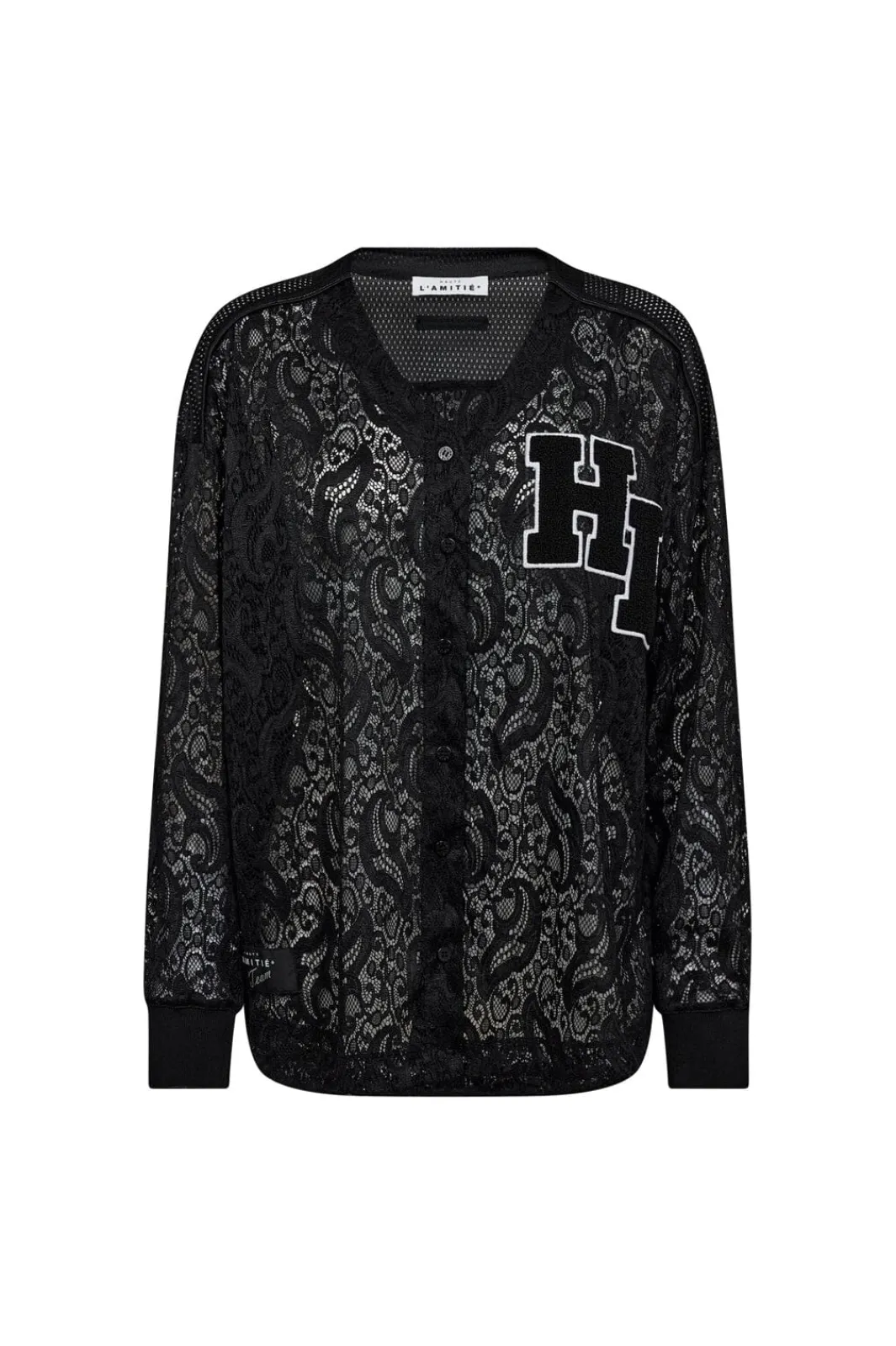 Sale Court Ls Lace Tee HL10529 Bluser & Skjorter|Ammevenligt Tøj