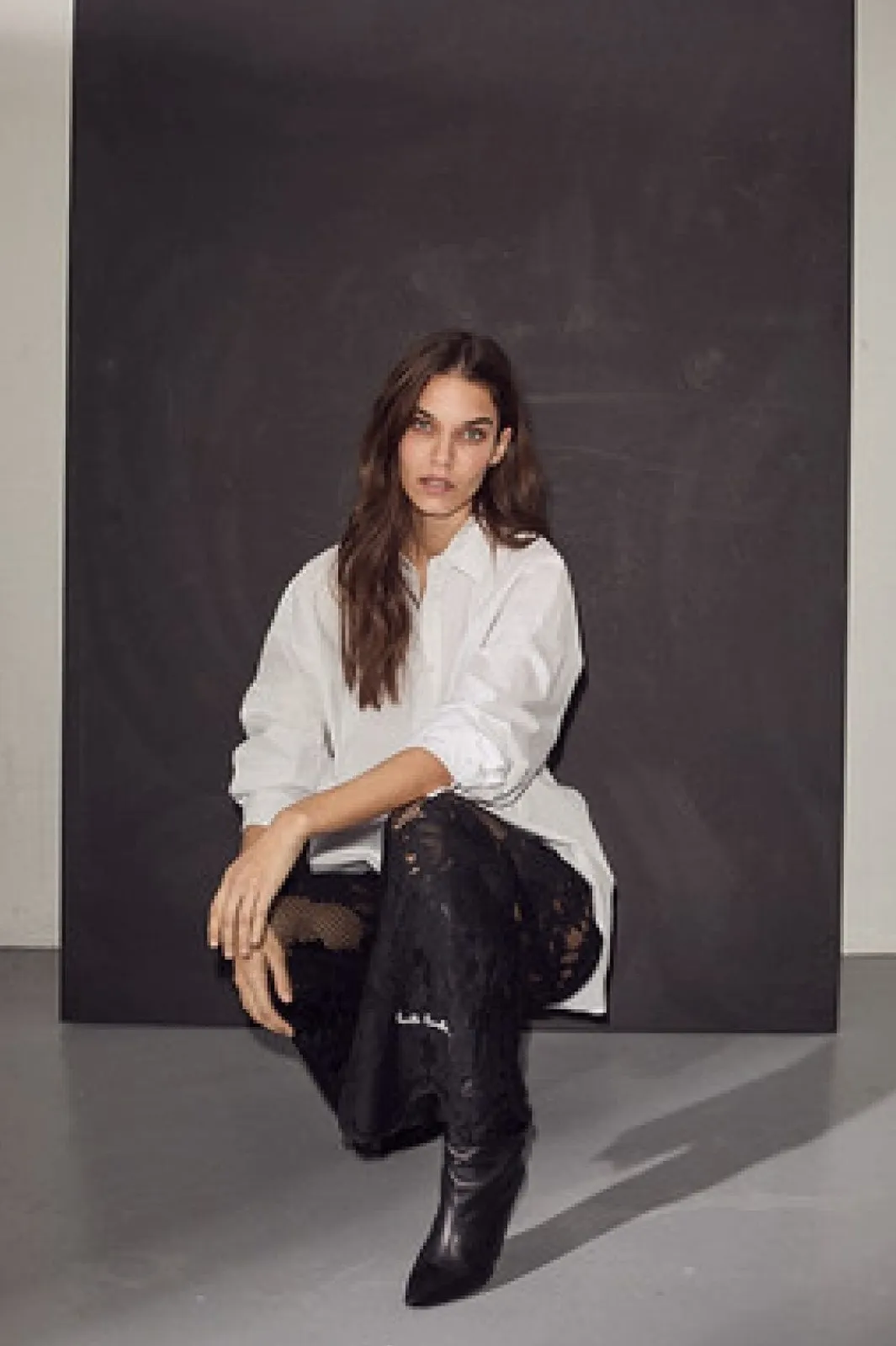 Hot Curvey Lace Hem Pant HL10214 Bukser, Jeans & Leggings